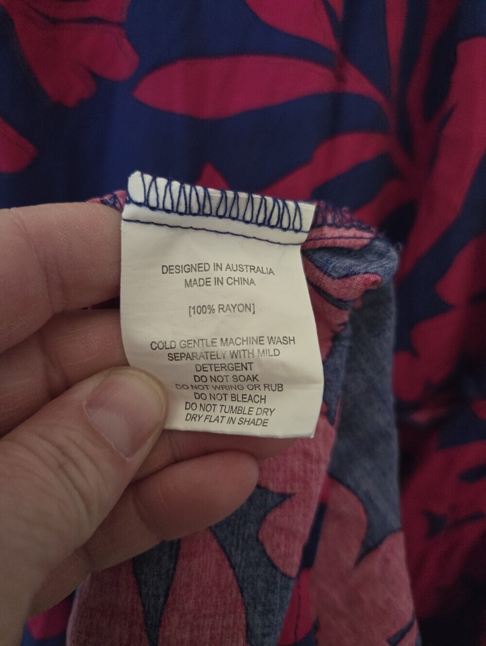 Abel The Label Pink And Blue Tiered Maxi Dress Size XS - Picture 6 of 6